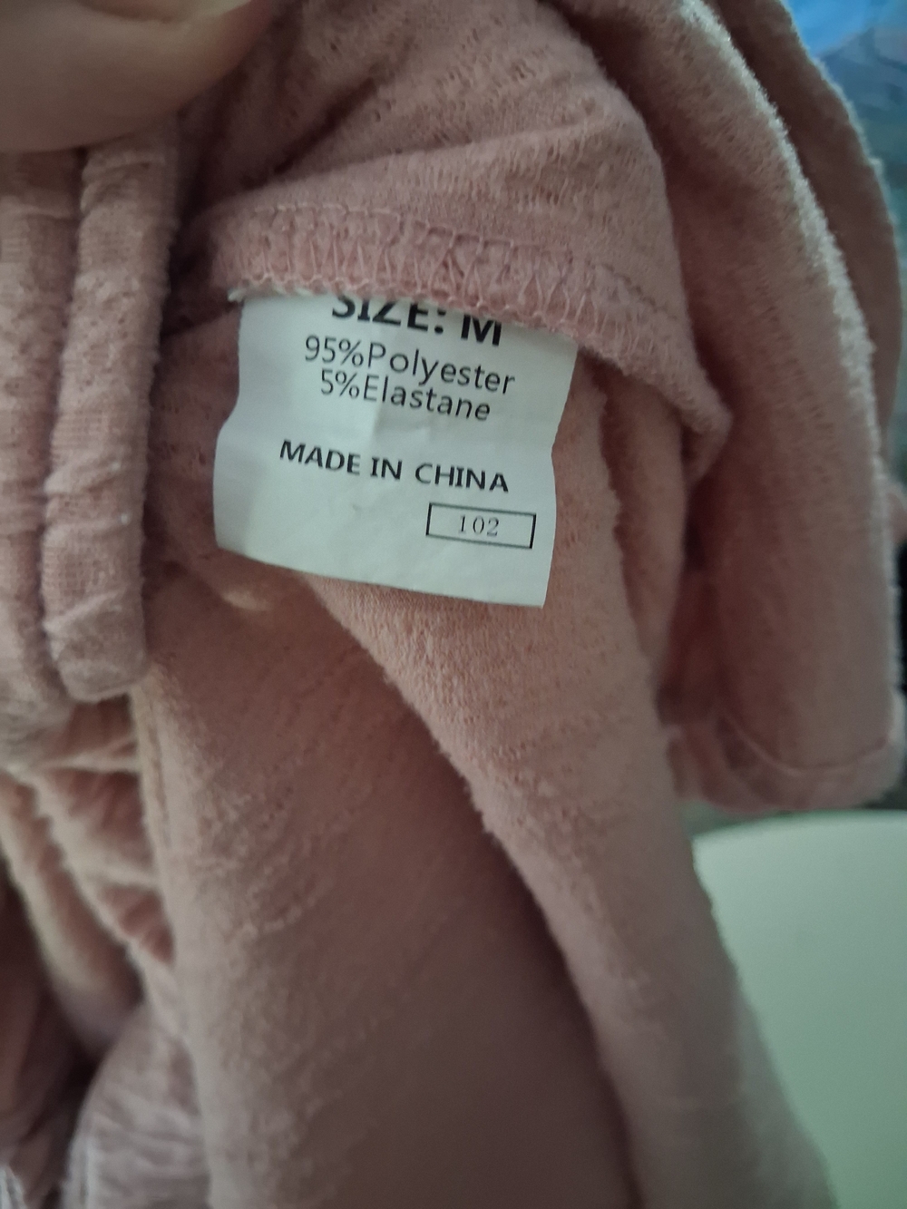 Light Pink Textured Cableknit Button-Up Shacket/button Down - Picture 6 of 6